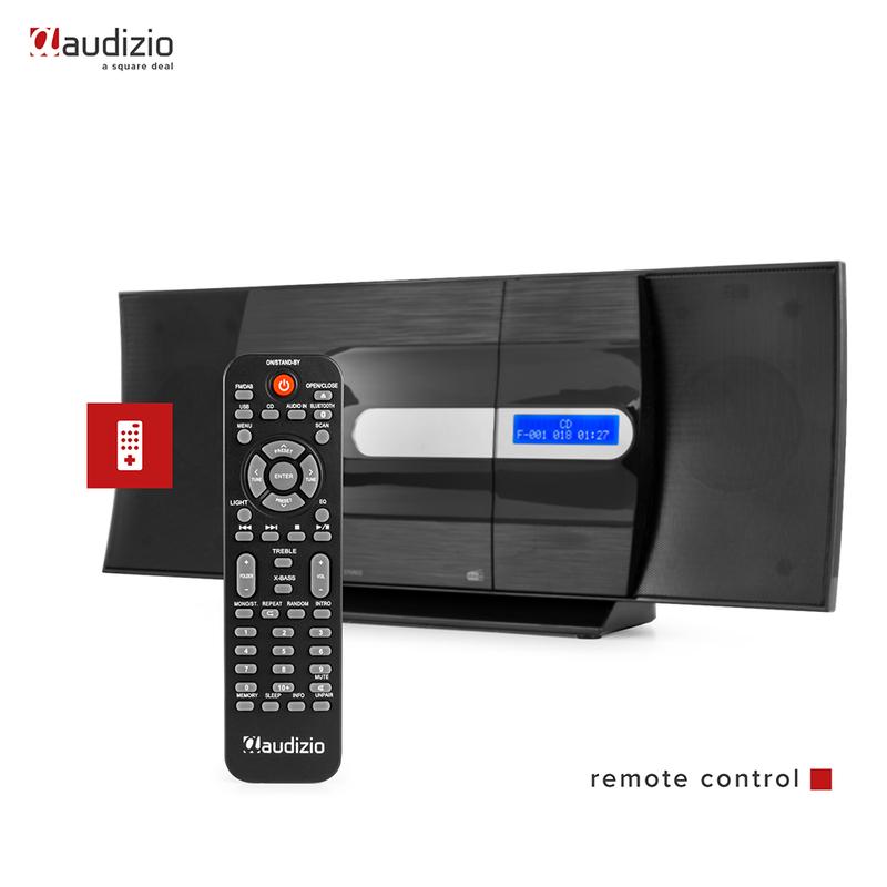 Audizio Tours HiFi Stereo System with Bluetooth, CD & DAB+, Black 4
