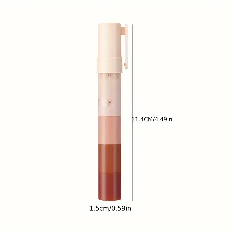 5-Step Lazy Eye Shadow Stick, Highlighter, Natural Eyeshadow Pencil, Non-Fly Powder, Easy Application, Portable Eyeshadow, Matte & Shimmer Finish, Brown & Golden Tones, 9-18 Shades, Beauty & Personal Care 6