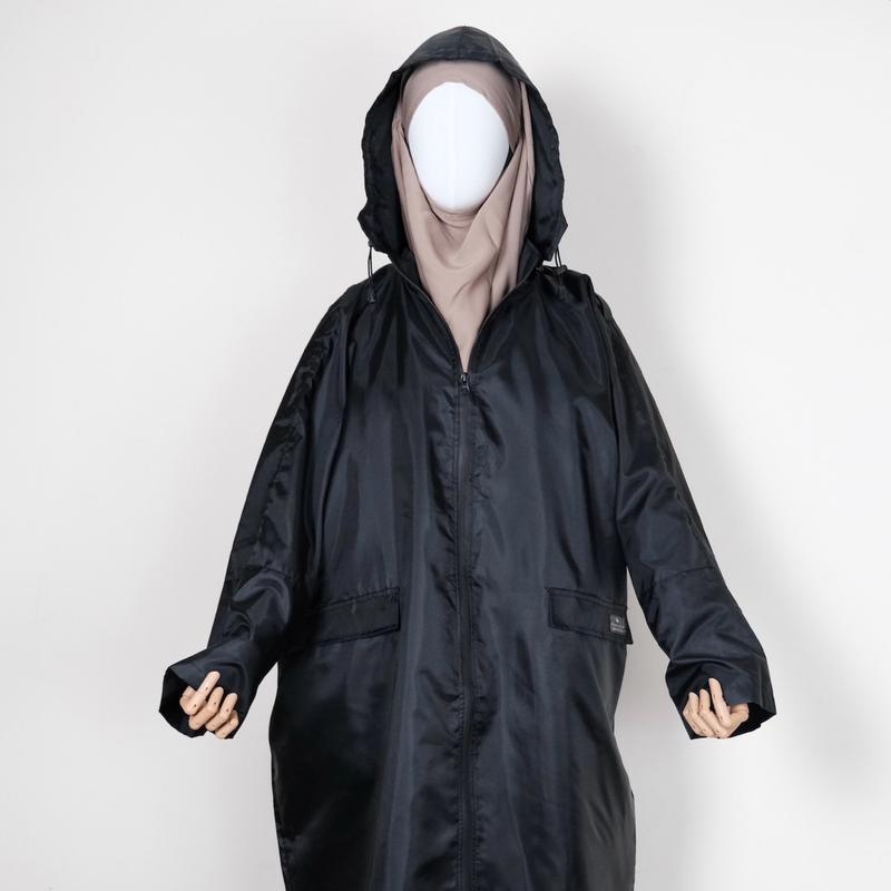 Winter edition Bisht Abaya Raincoat 100% Waterproof with fur lining | Abaya jacket, butterfly abaya, winter abaya 8