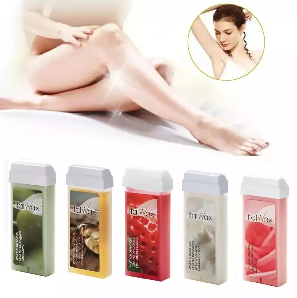 Italwax - Hair Removal Liposoluble Warm Wax Cartridge Roll on Depilatory - 100ml