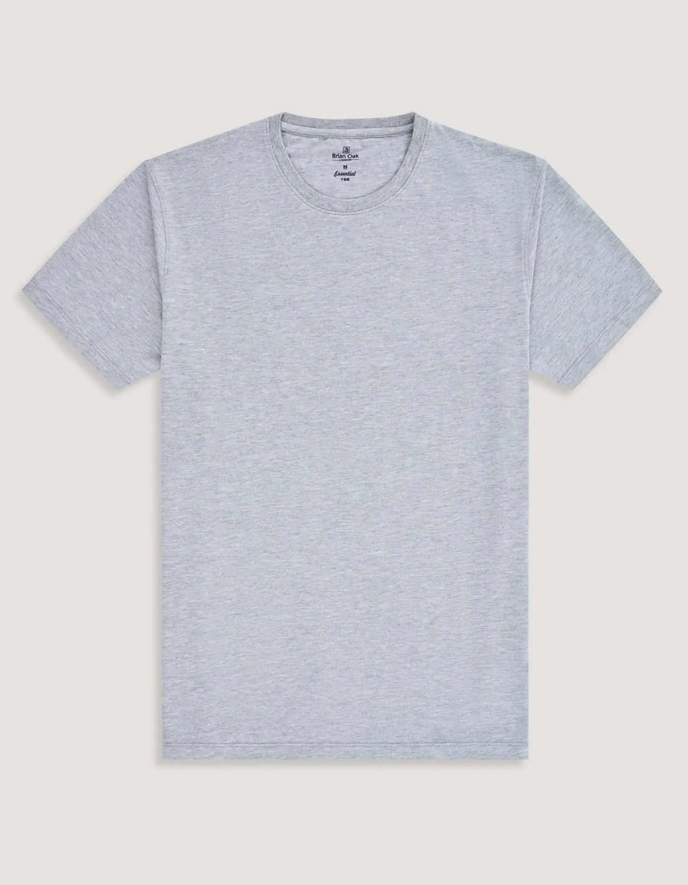 Men's Heather Grey Plain T-Shirt