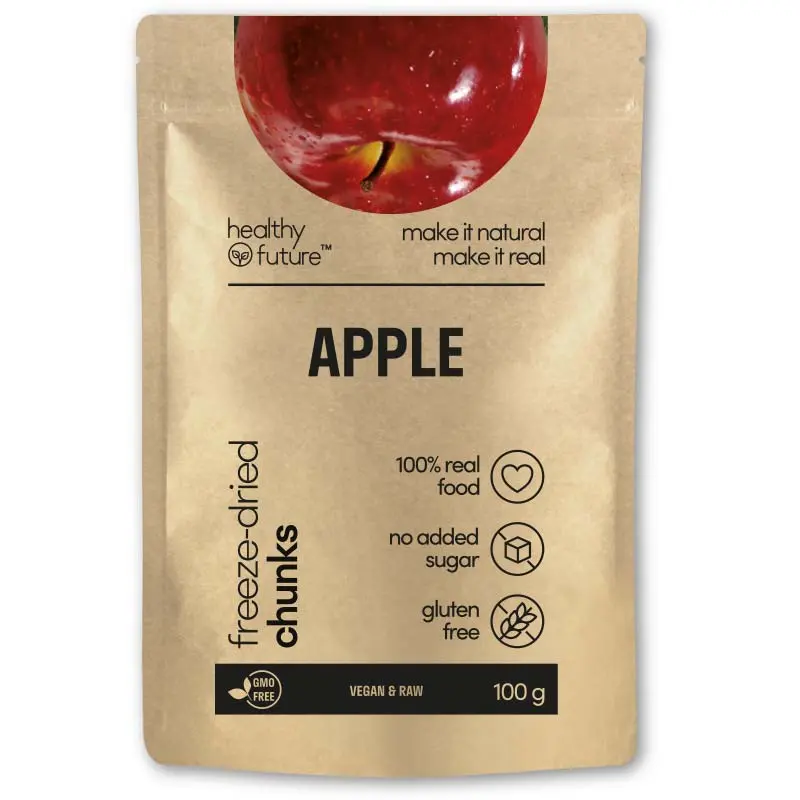 Healthy Future Freeze-Dried Apple Chunks: Sweet, Crunchy & 100% Natural!