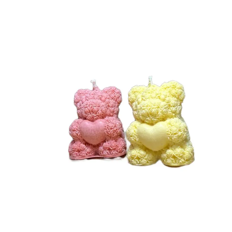 Teddy Bear Candles - Perfect for Home Decor and Festive Ornaments Decoration 7