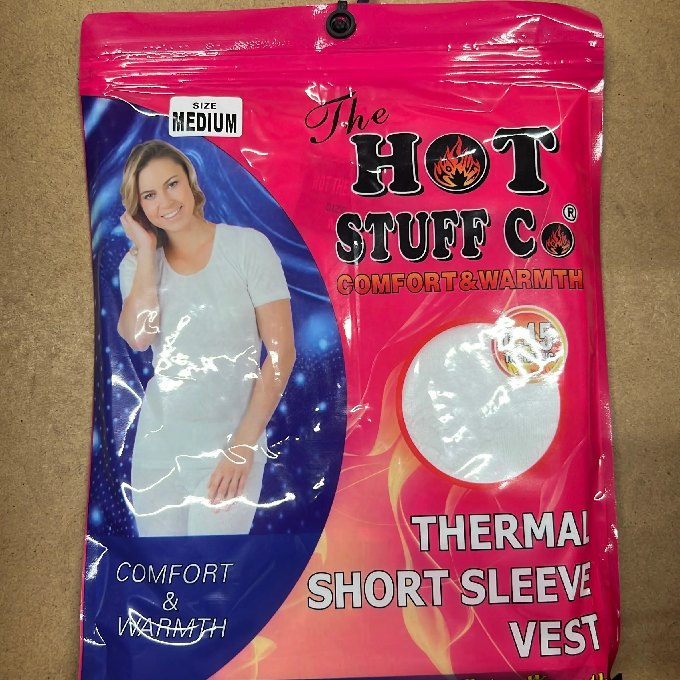 Ladies Thermal Underwear T-Shirt/Vest- Sizes S-XXL- Womenswear