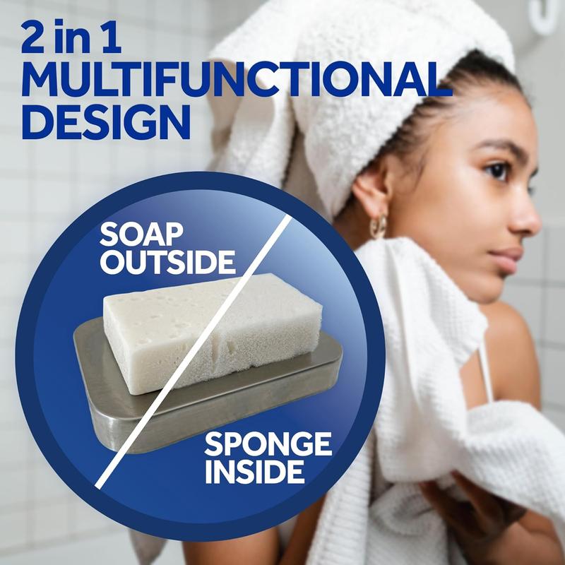 T.TAiO Esponjabon Mother Of Pearl Soap Sponge For Face & Body (2 Pack) 2