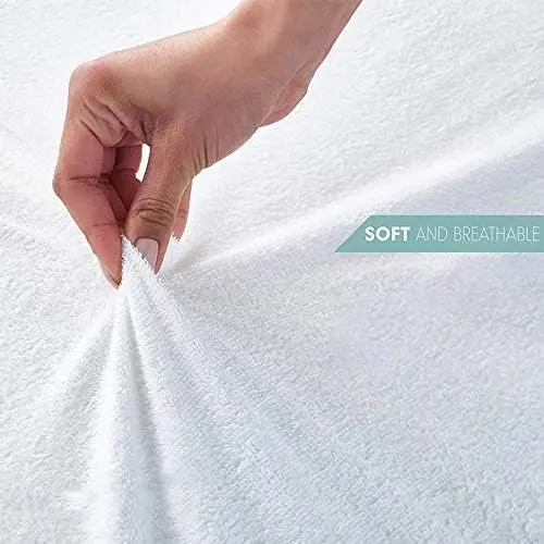 Premium Mattress Protector Covers Extra Deep 30cm Fitted Mattress Cover | Waterproof & Non Water Proof Mattress Protectors | Fitted Bed Sheet Soft Quilted Terry Towels Pillow Protectors | Hotel Quality Bedding Cover Topper Protection Extra Deep Great Fit 2