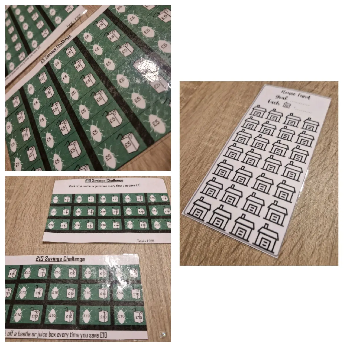 UK Saving Challenge Sheets Stracker - Budget Planner