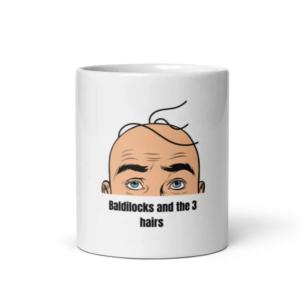 Funny Bald Baldilocks Mug White Mug Gift Coffee Drinkware Drink Reusable Tumbler Washable Reuse Cup Ceramic Classic