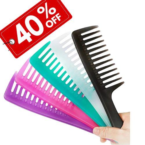 Product Introduction of Hairdressing Tool Large Wide Toothed Curly Hair Comb Household Unisex for Beauty Haircare Heatless 1