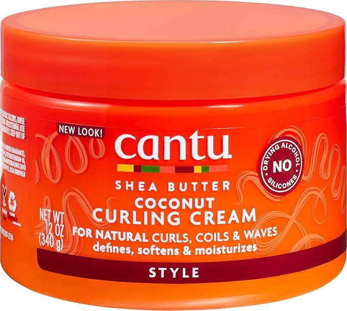 Product Introduction of Cantu Coconut Curling Cream 340g - Nourishing Formula for Soft, Bouncy Hair - Haircare, Gel Frizz Moisture Moisturizer Hydrating 4