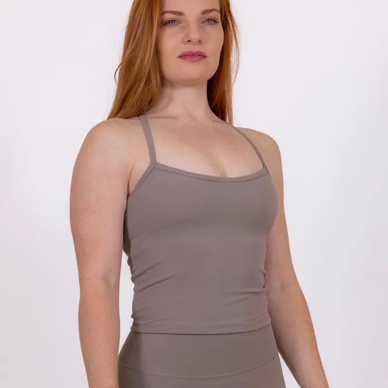 Everyday Core Tank Top with Built In Bra Breathable Crop 5