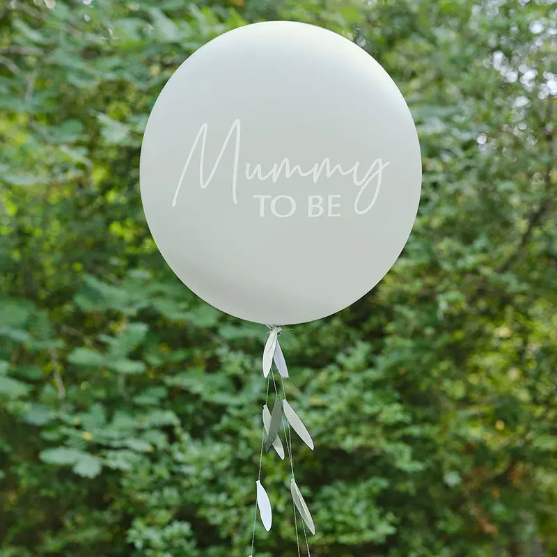Large Mummy to be Baby Shower Balloon, Botanical Baby Shower Decorations, Neutral Baby Shower Decor, Gender Reveal Balloon, New Baby Party 0