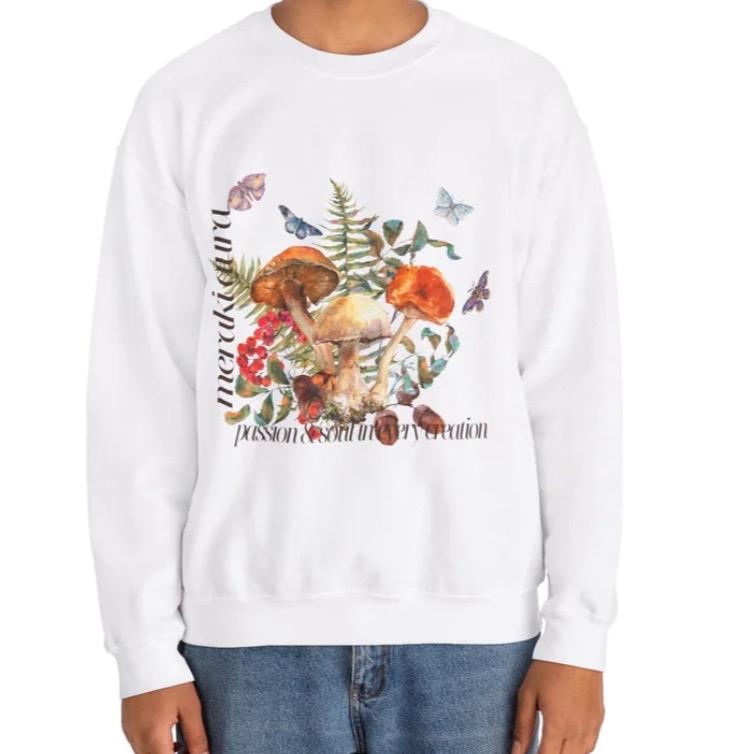MERAKI AURA MUSHROOM Unisex Crewneck Sweatshirt 4