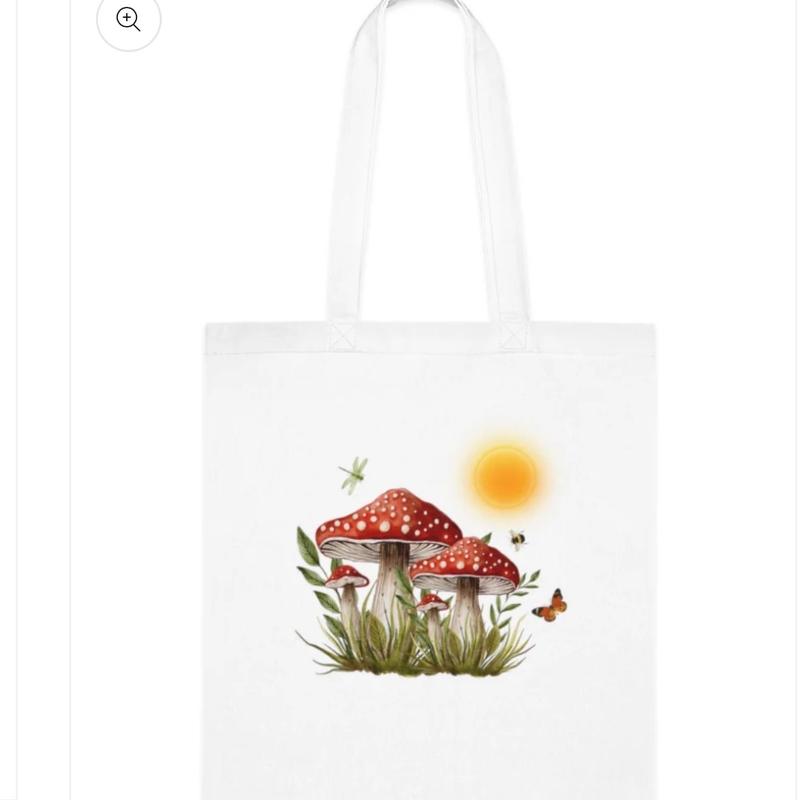Mushroom Sun Tote Bag for Women - Perfect for School, Work, Shopping, and Travel 1