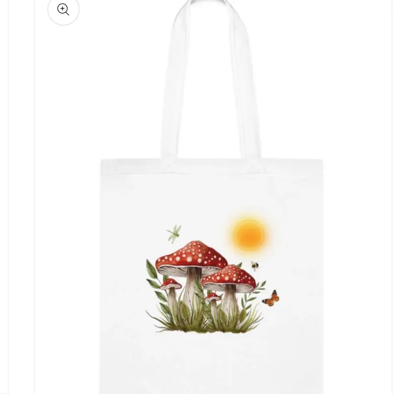 Mushroom Sun Tote Bag for Women - Perfect for School, Work, Shopping, and Travel 1