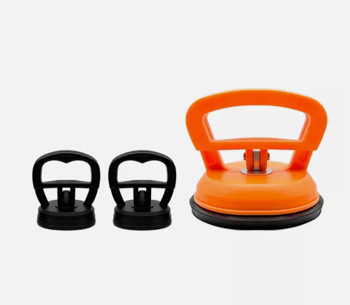 3X Dent Puller Car Body Panel Suction Cup Set Repair Removal Tool Kit - Up to 75kg 3