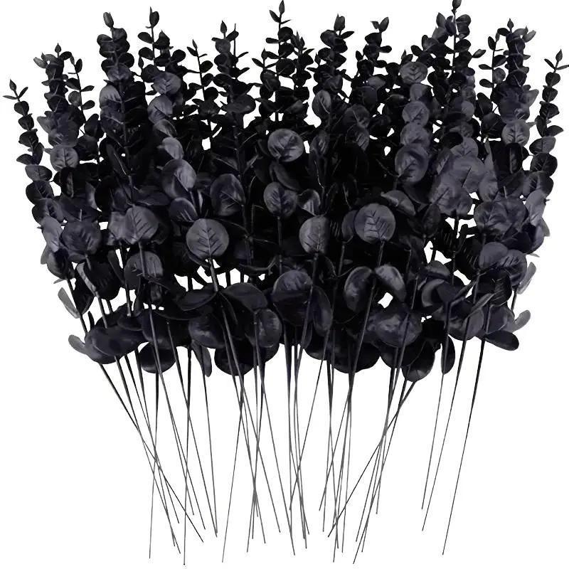 10 pc Black/White/Mix Eucalyptus Stems for Home Decor - Plants, Perfect for Festive Decorations - Ornaments, Set Ornaments Set Kitchen Spooky wax  melts 2