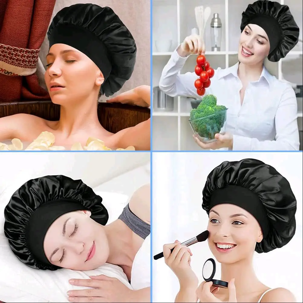 Hair Bonnet for Sleeping - Women's Sleep Cap with Soft Cotton Material straight  bonnet