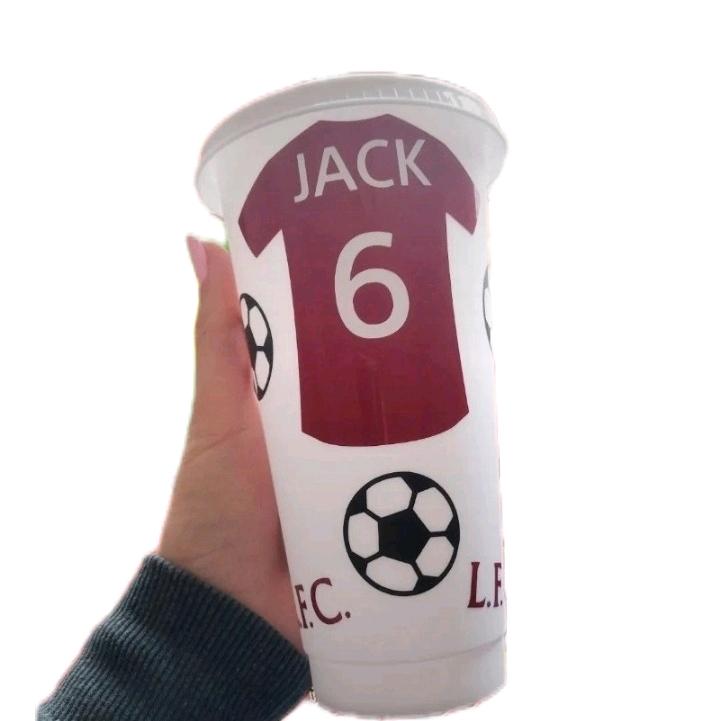 24oz Manchester Utd Inspired Cold Cup Drinkware Tumbler Reusable Portable Mug Christmas Gift custom tumblers cups 1
