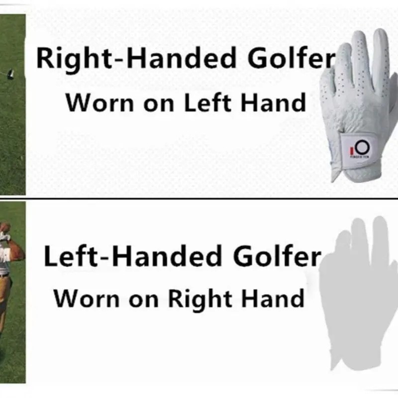TEN Golf Gloves Men Left Right Hand Cabretta Leather Multipack All Weather Soft Value 5 Pcs, Golf Gloves Mens for Right Left Handed Golfer Rain Grip Comfortable 6