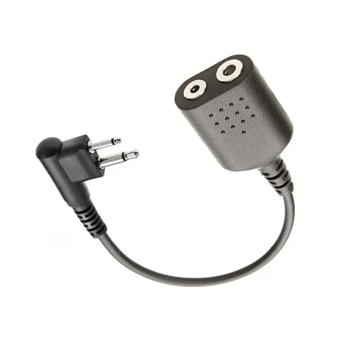 Earpiece Adaptor Compatible with ICOM 2 Pin to Motorola 2 Pin Radio
