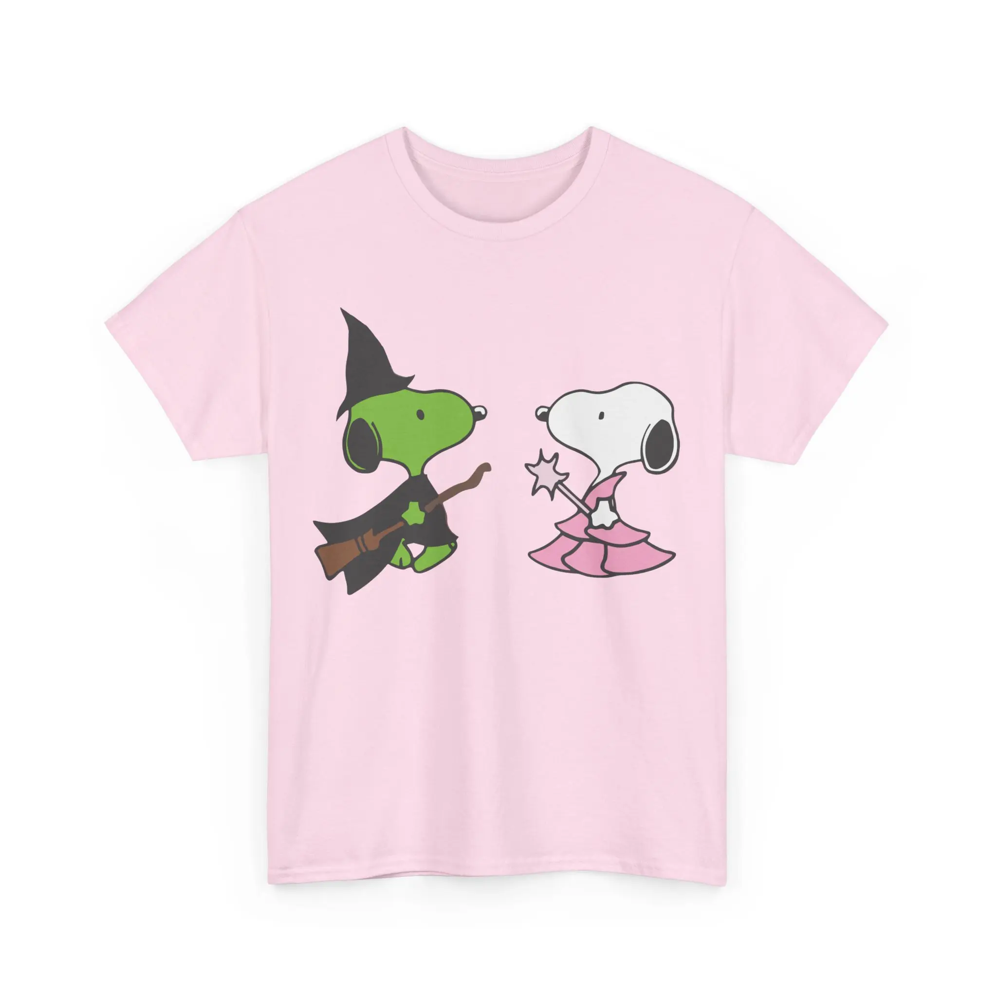 Wicked x Snoopy Tee Musical Ariana Cynthia Merch Cotton Menswear Fabric Top