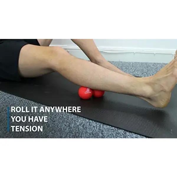 Massage Ball - Double Lacrosse Ball - Perfect for Trigger Point T, Yoga - Designed to Relieve Stress and Relax Tight Muscles 3