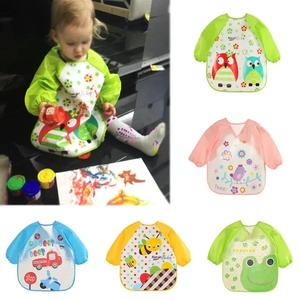 Waterproof Long-Sleeve Baby Bib – Mess-Free Mealtime Essential!