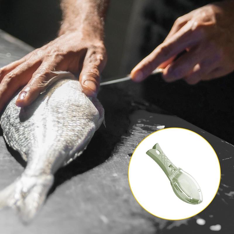 Green Multifunctional Fish Clean Scales Fish Killing Knife - Kitchen Utensil & Gadget for Fish Cleaning 3