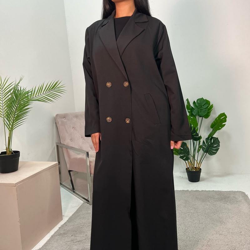 Ladies oversized button boyfriend lightweight duster coat onesize uk 6-16 8