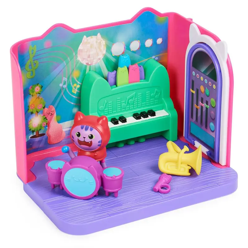 Dollhouse Rainbow-Themed Celebration Doll House + 6 Deluxe Rooms (3+ Years) 5