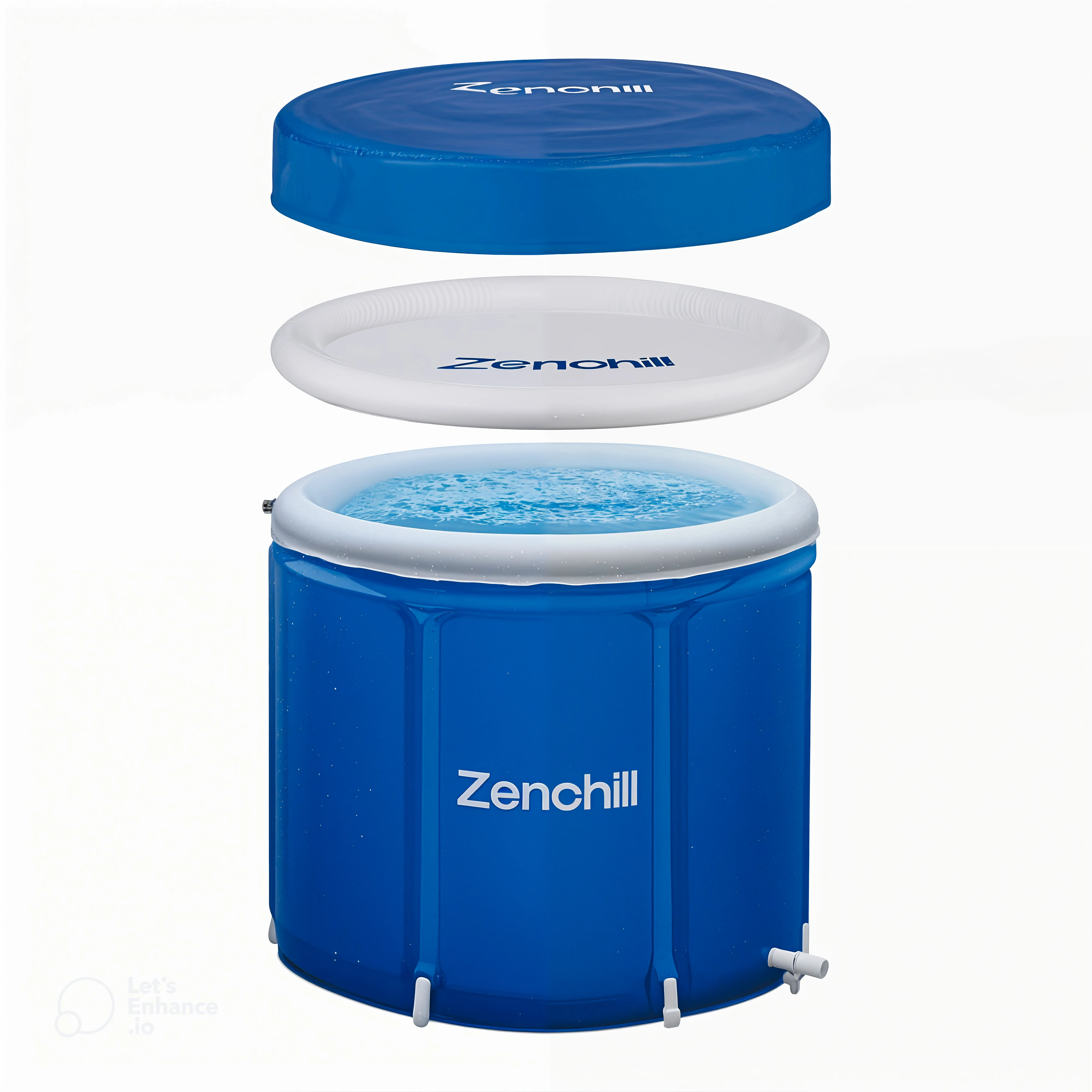 ZenZone 1 Portable Ice Bath - Arctic Blue - Cold Water Therapy - Compact Design