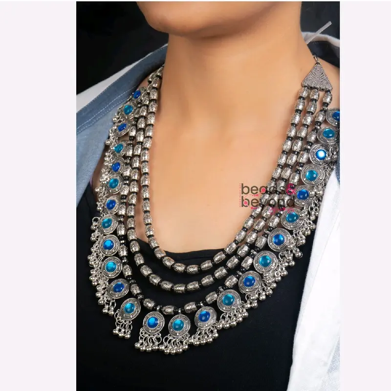 Oxidised Silver Plated Jewellery Set (999) for Women 0
