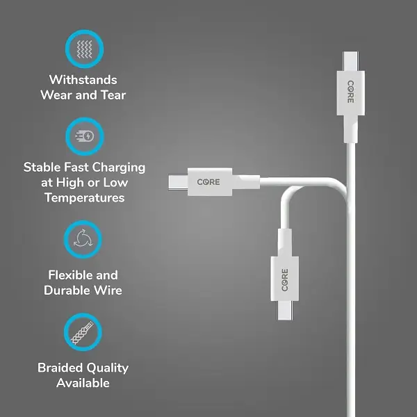 1M USB C to USB Type A Cable 2.1A