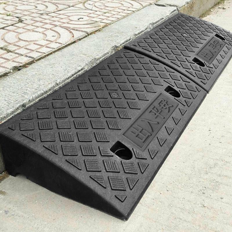 Vehicle Slope Ramp Universal Heavy Duty Rubber Kerb Ramps Car Bikes Threshold 0