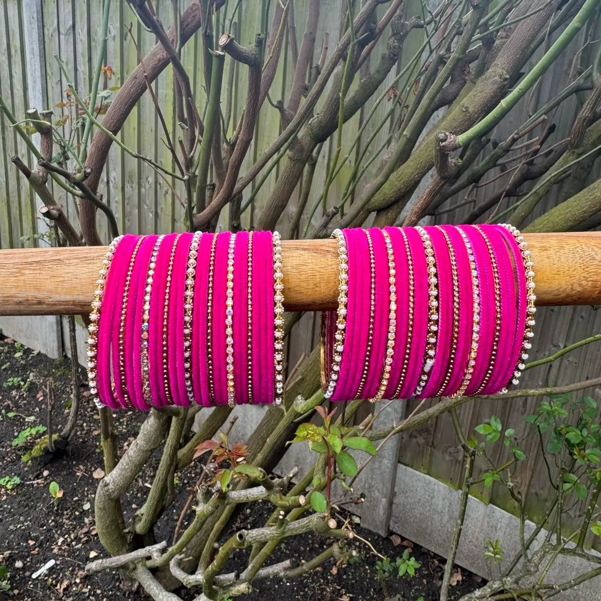 Velvet Bangles Set for both Hands - Perfect for Any Occasion