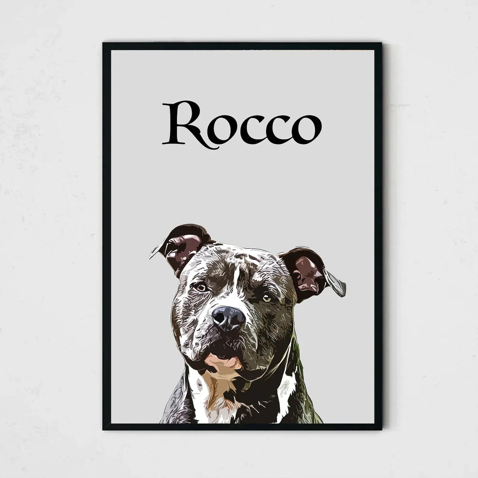 Pet Portrait from your photo - Pet sketch/paint Art print, poster - Personalised Pet Gift - Various sizes available.
