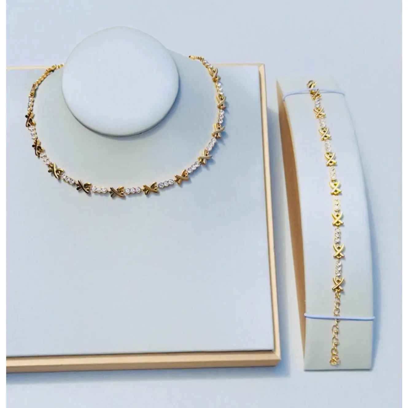 XO Gemma Owen Necklace and Bracelet Set for Women