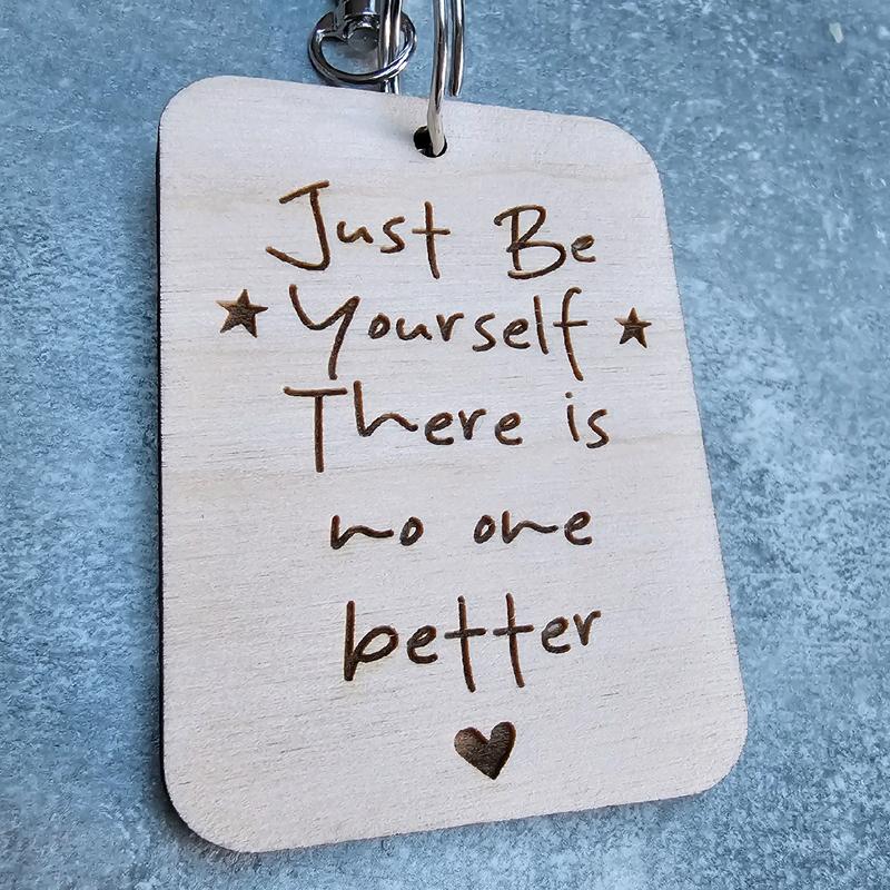 Just Be Yourself Taylor Swift Keyring, Swiftie Fan Gift, Quotes Keychain 1