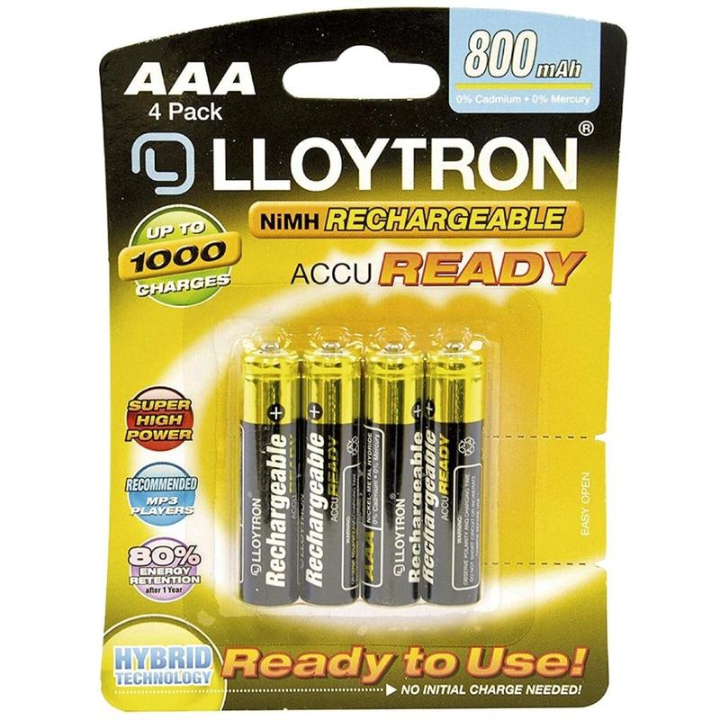 Lloytron Rechargeable AAA 800 mAh 0