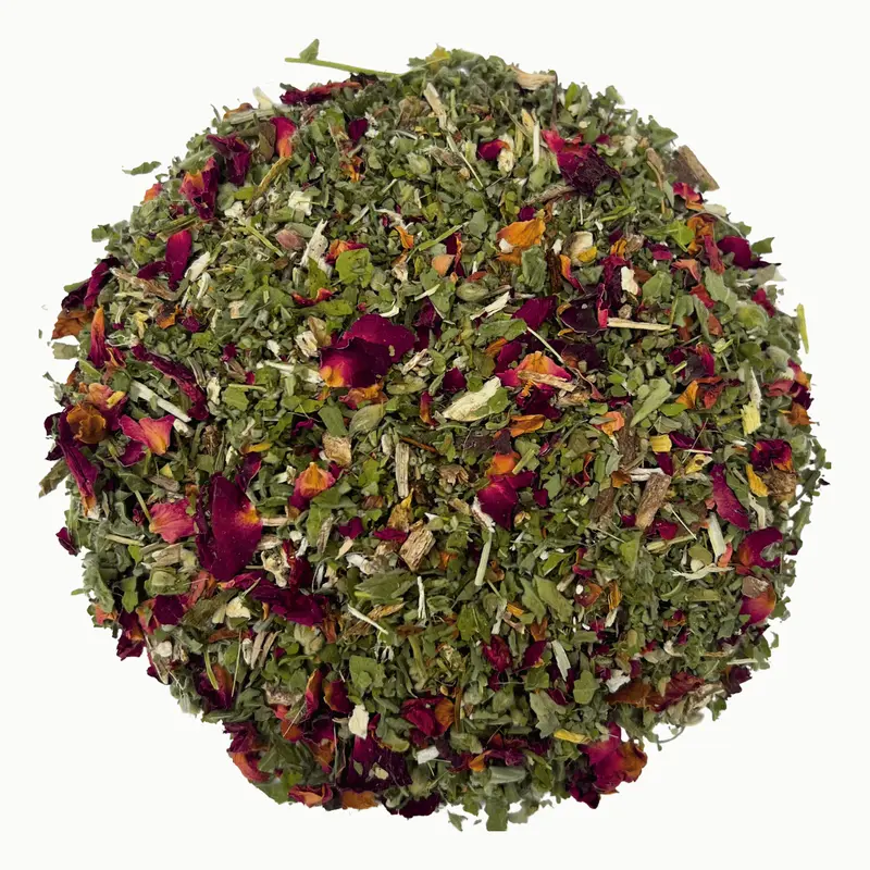 FLAT TUM-T Herbal Beverage, Cinnamon & Sweet Rose Petals, Natural, Marshmallow Root & Leaf body tea tummy 3
