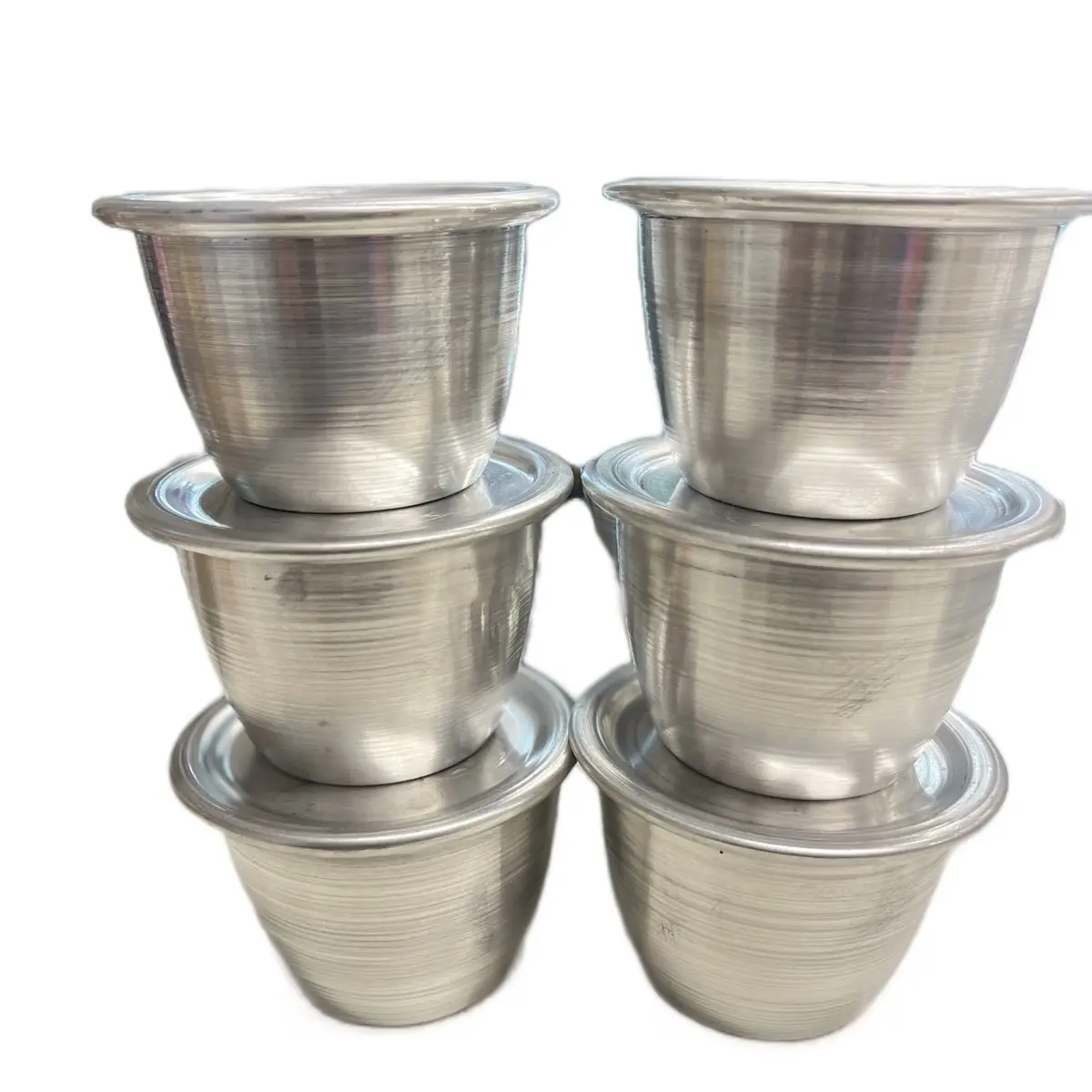 12pcs Moi Moi Plate Aluminium Moi Moi Bowl Okpa Cup