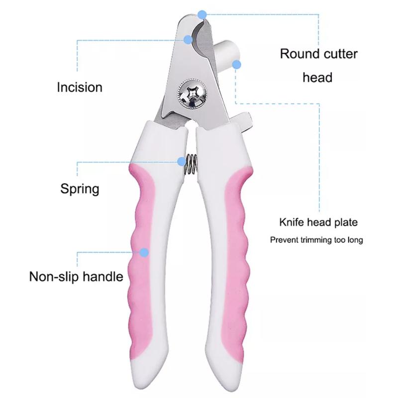 Large Dog Nail Clippers Professional Pet Trimmer & File Grinder with Safety Guard paw scissors Grooming Tool 1