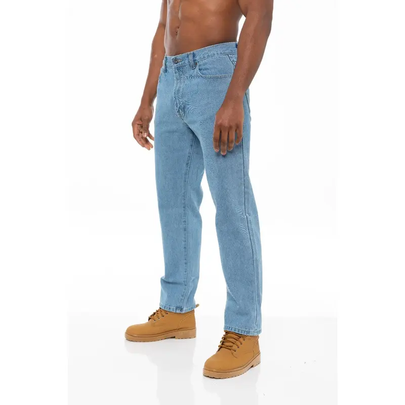 Mens Stone Wash Classic Denim Jeans BCB | Blue Circle Designer Menswear 6