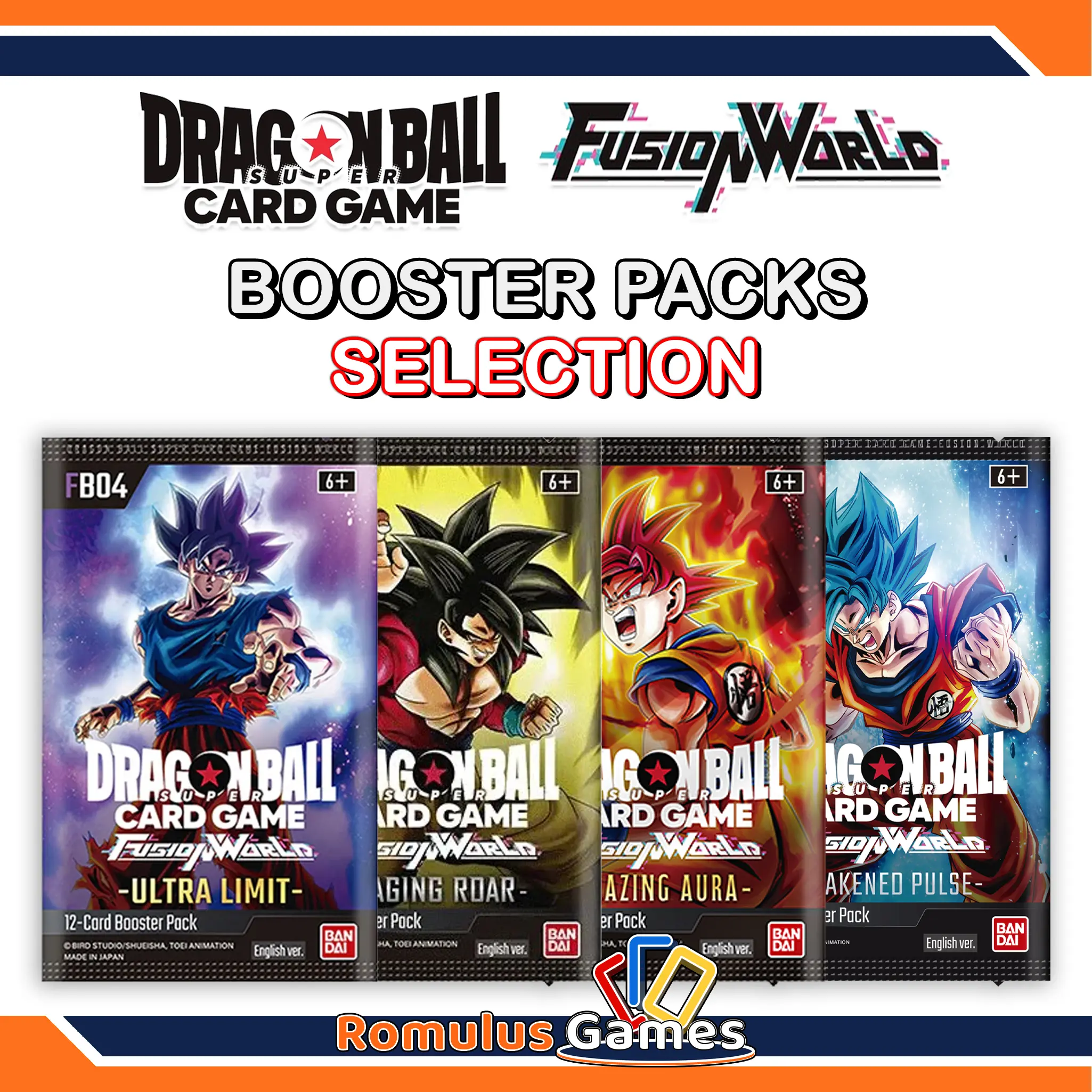 Dragon Ball CG: Fusion World Booster Packs **MEGA SELECTION**  - Trading Cards