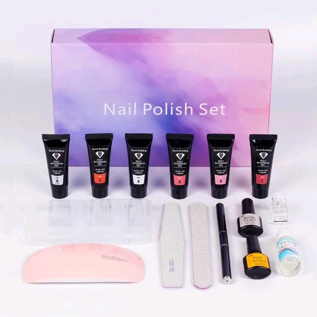 15pcs Gel Nail Polish UV Lamp Kit Poly Gel Nail Kit UV Builder Nail Gel Nail Art Nail Care Comfort Manicure French Color Brush Cutics 0