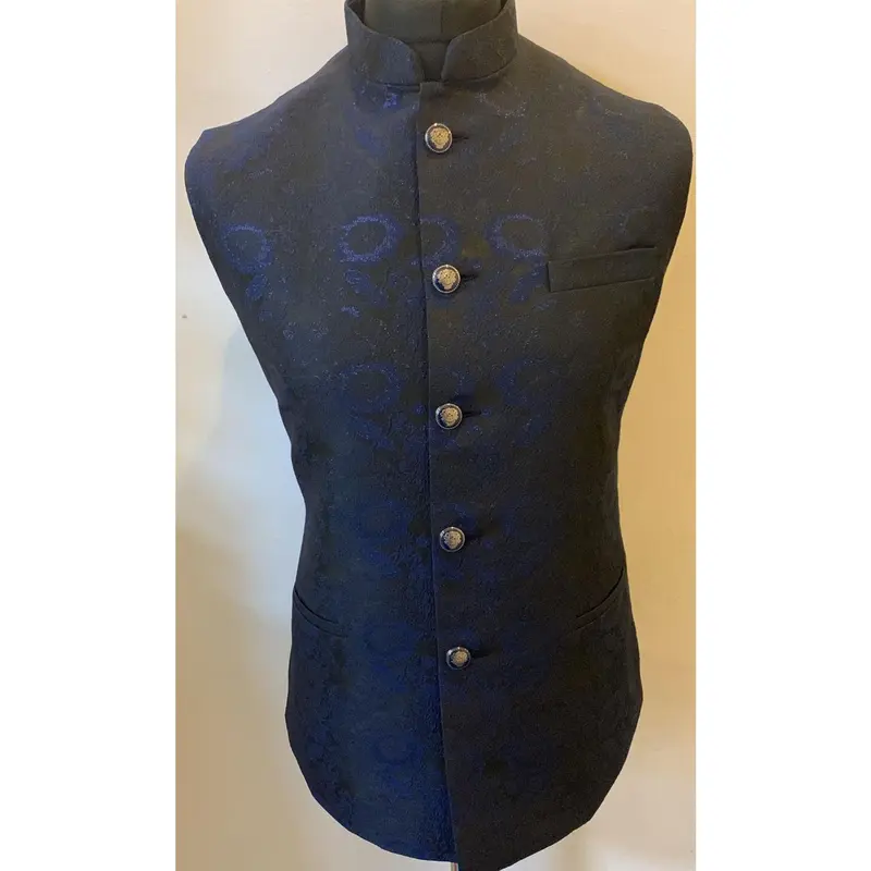 YO-406 - Mens Brocade Waistcoat. Please note colours may vary slightly due to different screen settings and p 2