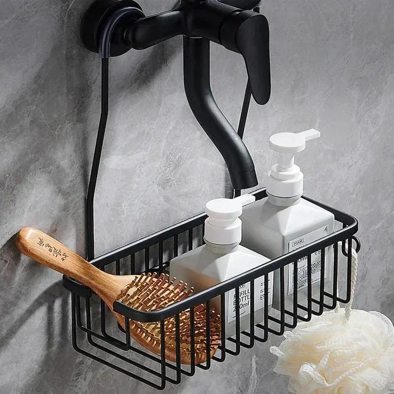 Convenient Toilet Shower Rack with No Drilling Installation Bathroom Storage Basket for Shower Room and Bath Products 8