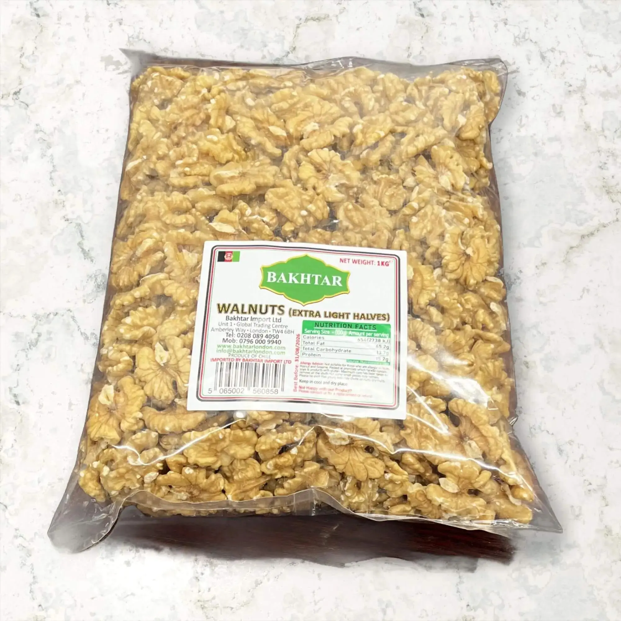 Walnuts - Extra Light Halves - 1kg
