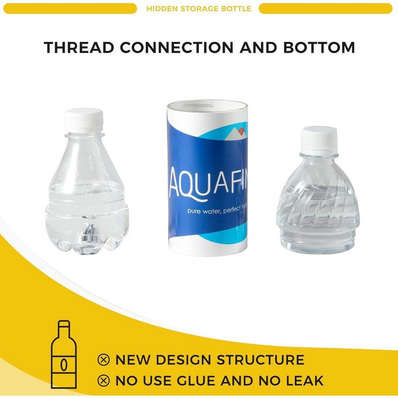Water Bottle with Compartment - Safe Stash Can, Secret Money Bottle,Spiral Insert Leak Smell Proof Stash Money Bottle for Festivals, Camping, Hiking, Business Trip, and Traveling 5